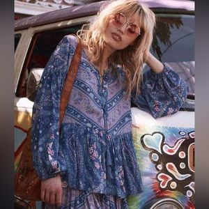 Spell City Lights Blouse Sz L